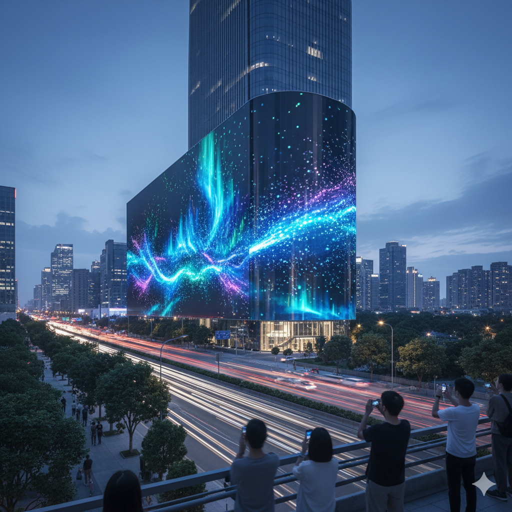 P5 P4 dış mekan LED ekran bina cephesi reklam ekranı