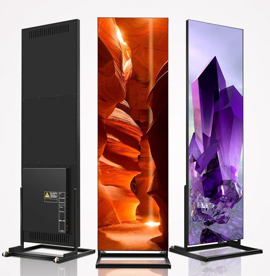 P2.5 LED poster ekran – mağaza vitrin dijital reklam ekranı