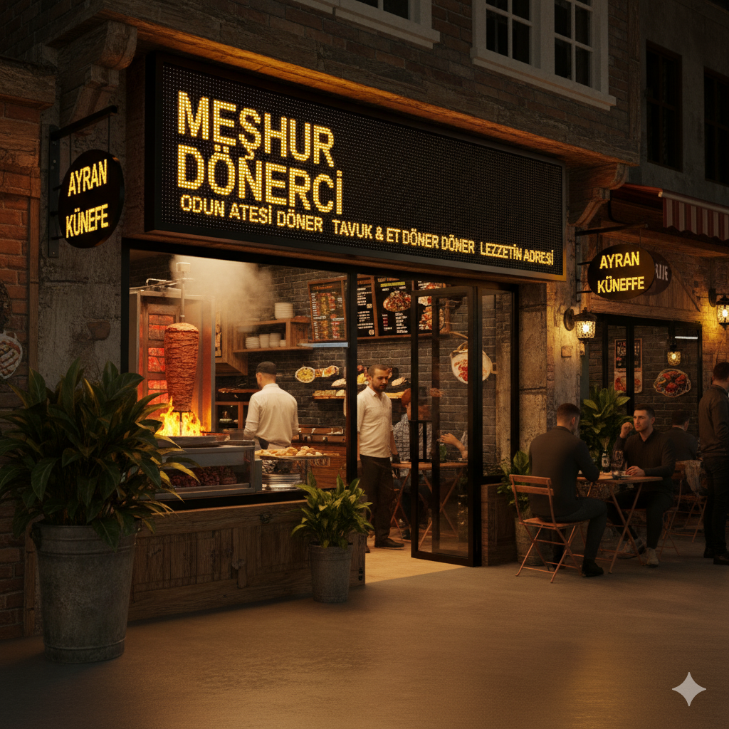 p5 kayan yazı tabela – yüksek çözünürlüklü led panel