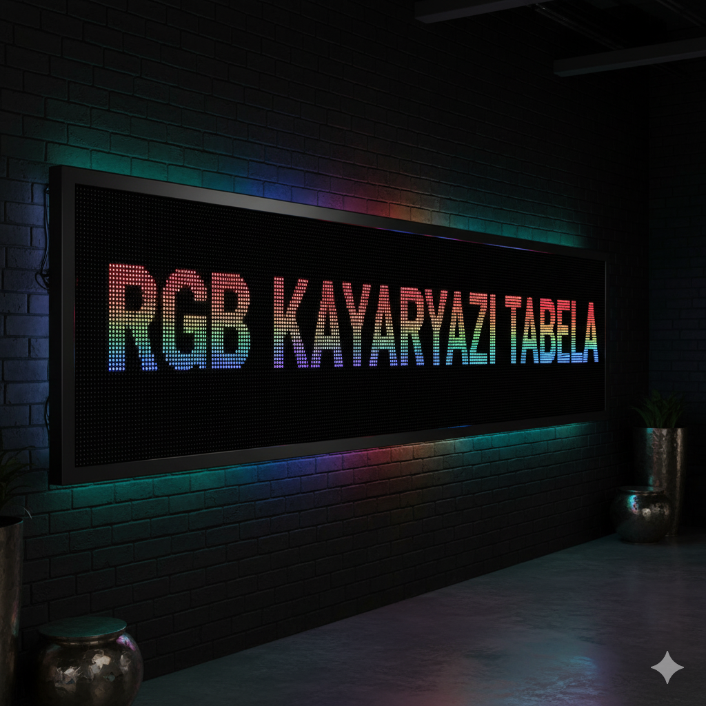 rgb renkli kayan yazı led tabela – tam renkli led panel